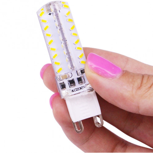 Ampoule de maïs de G9 3.5W 200-230LM, 72 LED SMD 3014, lumière blanche chaude, luminosité réglable, CA 220V SH04WW1955-011