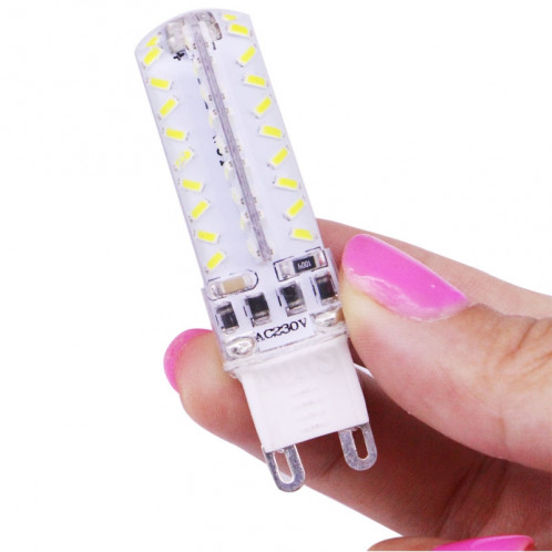 Ampoule de maïs de G9 3.5W 200-230LM, 72 LED SMD 3014, lumière blanche, luminosité réglable, CA 220V SH504W1447-011