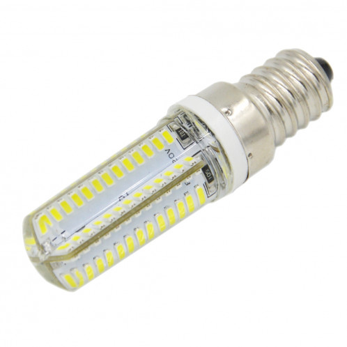 E14 5W 400LM Silicone ampoule de maïs, 104 LED SMD 3014, lumière blanche, AC 220V SH890W194-07