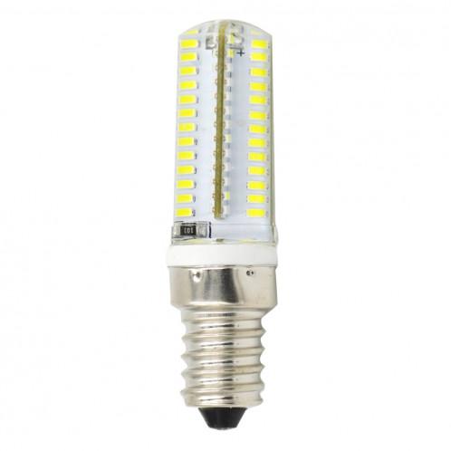 E14 5W 400LM Silicone ampoule de maïs, 104 LED SMD 3014, lumière blanche, AC 220V SH890W194-07