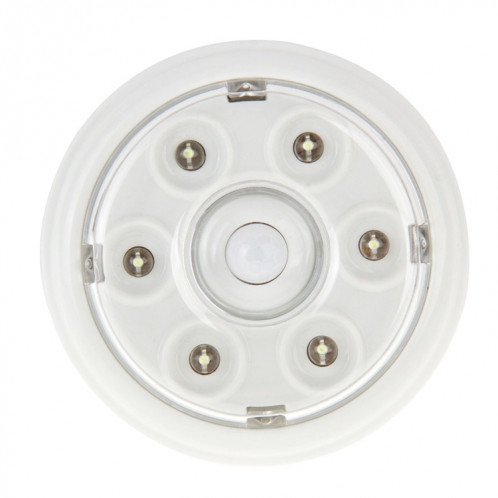 L0606 Lampe de lumière PIR automatique à capteur infrarouge, 6 LED pour passerelles, couloirs, escaliers, armoires SH97061630-010