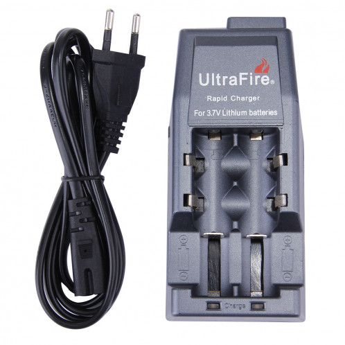 Chargeur de batterie UltraFire Rapid 14500/17500/18500/17670/18650, sortie: 4.2V / 450mA (prise UE) (Gris) SH00141536-09