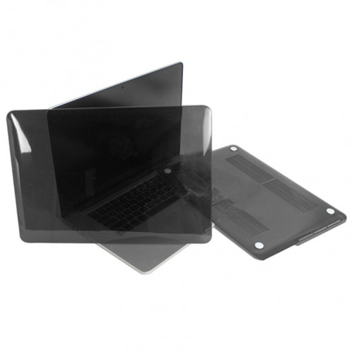 Étui de protection en cristal dur pour Macbook Pro Retina 15,4 pouces (noir) SH013B956-08