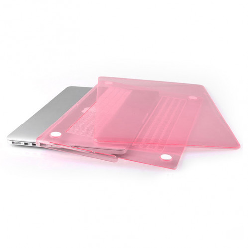 Étui de protection en cristal dur pour Macbook Pro Retina 15,4 pouces (rose) SH013F1922-08