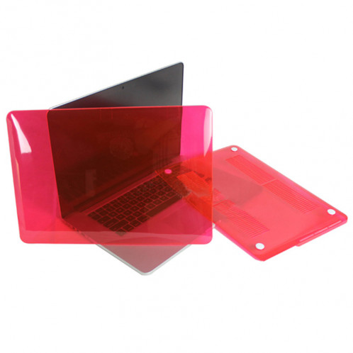 Étui de protection en cristal dur pour Macbook Pro Retina 15,4 pouces (rouge) SH013R1544-08
