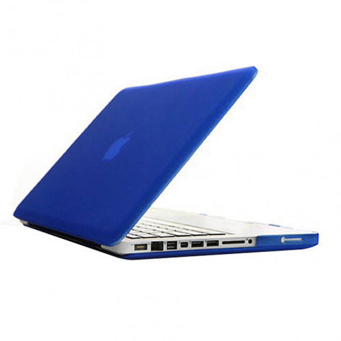 Cas de protection en plastique dur givré pour Macbook Pro 13,3 pouces (bleu) SH14BE380-07