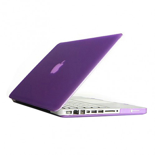 Boîtier de protection en plastique dur givré pour Macbook Pro 13,3 pouces (violet) SH014P324-07