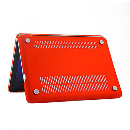 Boîtier de protection en plastique dur givré pour Macbook Pro 13,3 pouces (rouge) SH014R1856-07