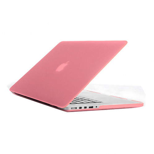 Cas de protection en plastique dur givré pour Macbook Pro Retina 13,3 pouces (rose) SH015F967-07