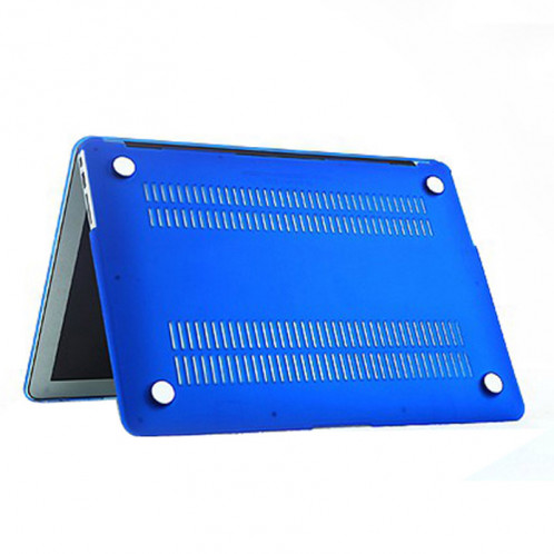 Boîtier de protection en plastique dur givré pour Macbook Air 13,3 pouces (A1369 / A1466) (Bleu) SH16BE16-07