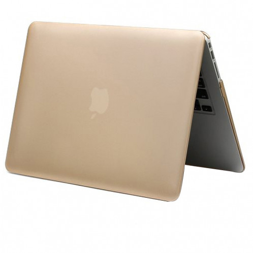 Boîtier de protection en plastique dur givré pour Macbook Air 13,3 pouces (A1369 / A1466) (or) SH16GD486-08