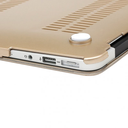 Boîtier de protection en plastique dur givré pour Macbook Air 13,3 pouces (A1369 / A1466) (or) SH16GD486-08