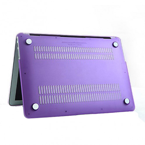 Boîtier de protection en plastique dur givré pour Macbook Air 11,6 pouces (violet) SH017P1582-07