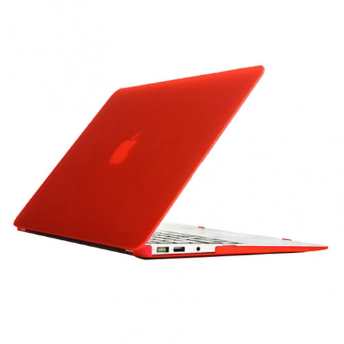 Boîtier de protection en plastique dur givré pour Macbook Air 11,6 pouces (rouge) SH017R1068-07