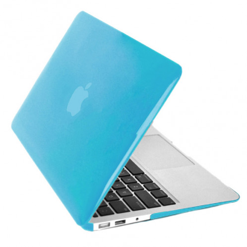 Boîtier de protection en plastique dur givré pour Macbook Air 11,6 pouces (bleu bébé) SH17TT500-07