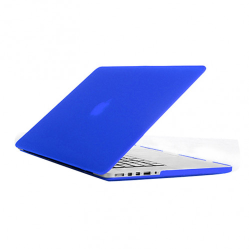 Étui de protection dur givré pour Macbook Pro Retina 15,4 pouces A1398 (Bleu) SH18BE923-07