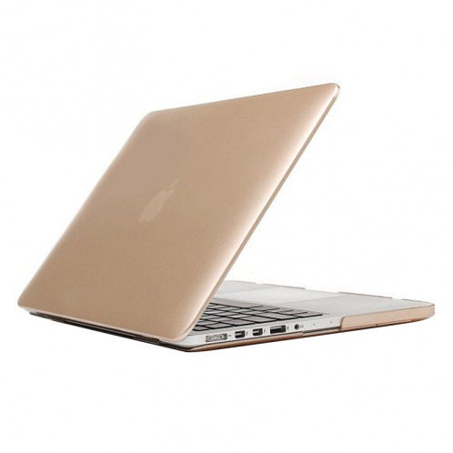 Étui de protection dur givré pour Macbook Pro Retina 15,4 pouces A1398 (or) SH18GD1212-07