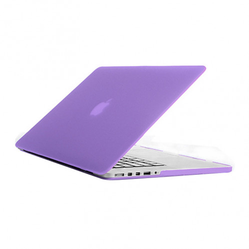 Étui de protection dur givré pour Macbook Pro Retina 15,4 pouces A1398 (violet) SH018P1681-07