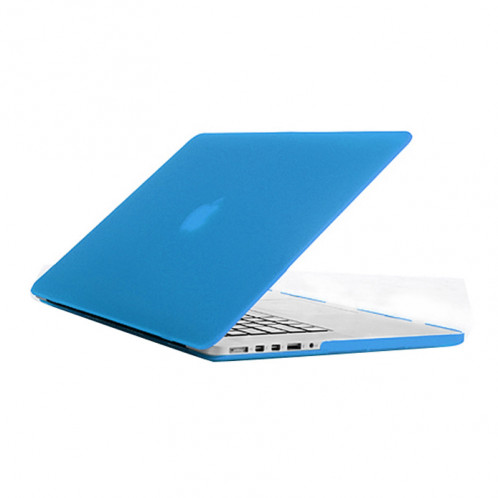 Étui de protection dur givré pour Macbook Pro Retina 15,4 pouces A1398 (Bleu bébé) SH18TT662-07