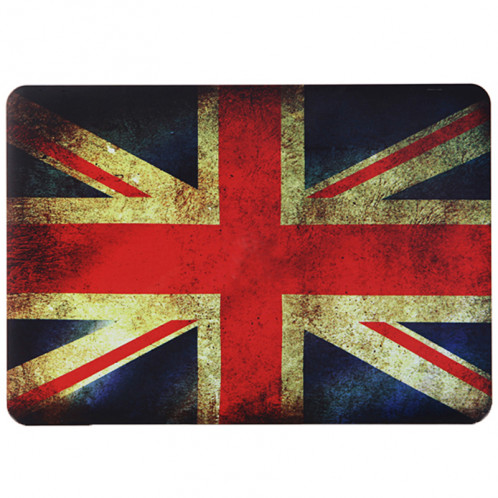 Rétro UK Flag Pattern givré en plastique dur cas de protection pour Macbook Air 13,3 pouces SH021A383-07