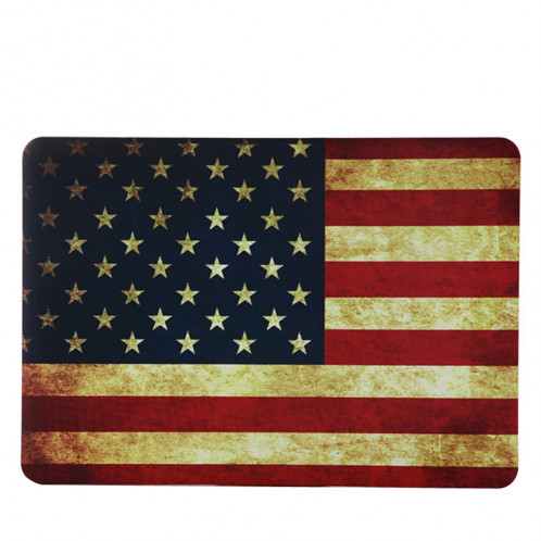 Modèle de drapeau américain rétro givré étui de protection en plastique dur pour Macbook Air 11,6 pouces SH022E605-06