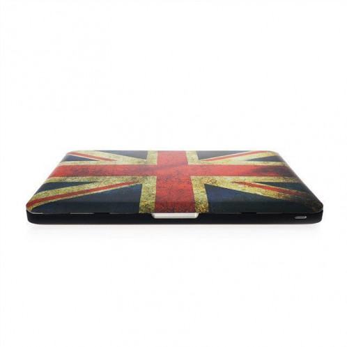 Rétro UK Flag Pattern givré en plastique dur étui de protection pour Macbook Pro 13,3 pouces SH023C516-08