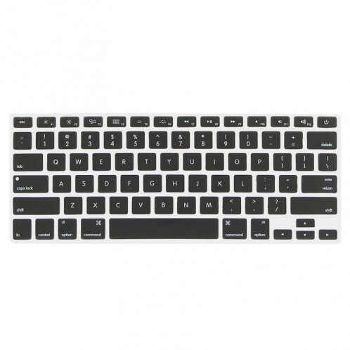 ENKAY pour MacBook Pro Retina 13,3 pouces (version US) / A1425 / A1502 4 en 1 Coque de protection en plastique dur givré avec protecteur d'écran et protège-clavier et bouchons anti-poussière (noir) SE032B598-08