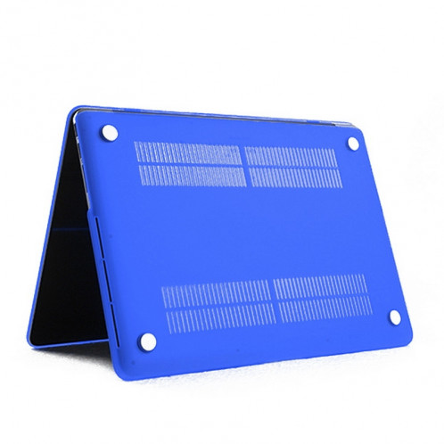 ENKAY pour MacBook Pro Retina 13,3 pouces (Version US) / A1425 / A1502 4 en 1 Coque de protection en plastique dur avec protecteur d'écran et protège-clavier et bouchons anti-poussière (bleu foncé) SE032D487-08