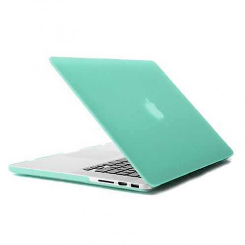 ENKAY pour MacBook Pro Retina 13,3 pouces (version US) / A1425 / A1502 4 en 1 Coque de protection en plastique dur avec protecteur d'écran et protège-clavier et bouchons anti-poussière (vert) SE032G1102-08