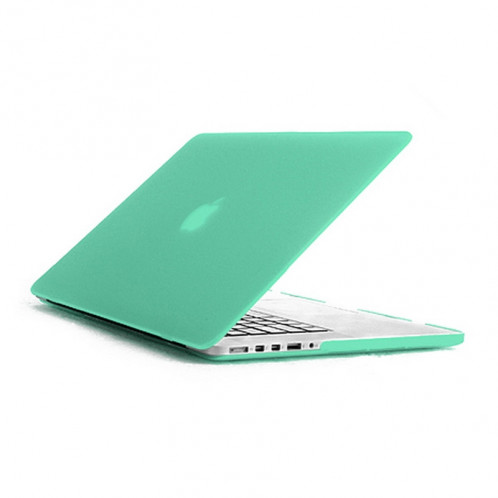 ENKAY pour MacBook Pro Retina 13,3 pouces (version US) / A1425 / A1502 4 en 1 Coque de protection en plastique dur avec protecteur d'écran et protège-clavier et bouchons anti-poussière (vert) SE032G1102-08