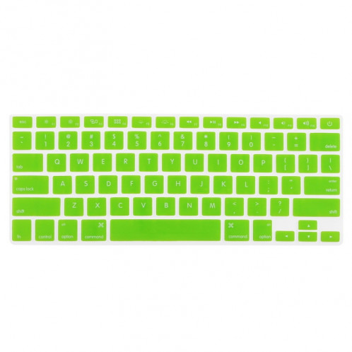 ENKAY pour MacBook Pro Retina 13,3 pouces (version US) / A1425 / A1502 4 en 1 Coque de protection en plastique dur avec protecteur d'écran et protège-clavier et bouchons anti-poussière (vert) SE032G1102-08