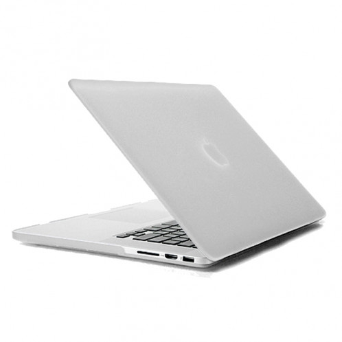 ENKAY pour MacBook Pro Retina 13,3 pouces (version US) / A1425 / A1502 4 en 1 Coque de protection en plastique dur avec protecteur d'écran et protège-clavier et bouchons anti-poussière (blanc) SE032W18-08