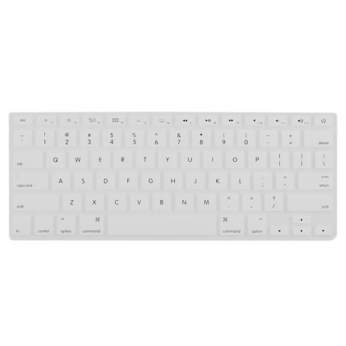 ENKAY pour MacBook Pro Retina 13,3 pouces (version US) / A1425 / A1502 4 en 1 Coque de protection en plastique dur avec protecteur d'écran et protège-clavier et bouchons anti-poussière (blanc) SE032W18-08