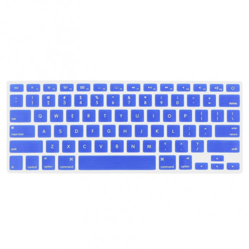 ENKAY pour MacBook Pro Retina 15,4 pouces (version US) / A1398 4 en 1 Coque de protection en plastique dur avec protecteur d'écran et protège-clavier et bouchons anti-poussière (bleu foncé) SE033D809-08