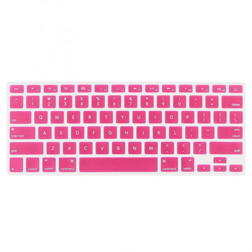 ENKAY pour MacBook Pro Retina 15,4 pouces (version US) / A1398 4 en 1 Coque de protection en plastique dur avec protecteur d'écran et protège-clavier et bouchons anti-poussière (rose) SE033F1847-08