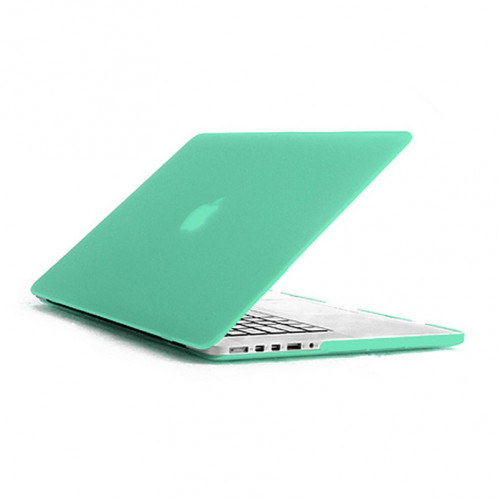ENKAY pour MacBook Pro Retina 15,4 pouces (version US) / A1398 4 en 1 Coque de protection en plastique dur avec protecteur d'écran et protège-clavier et bouchons anti-poussière (vert) SE033G1572-08