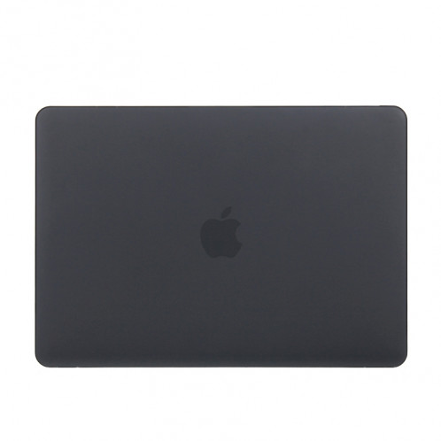 Boîtier de protection en plastique dur transparent translucide givré pour Macbook 12 pouces (noir) SH038B367-05