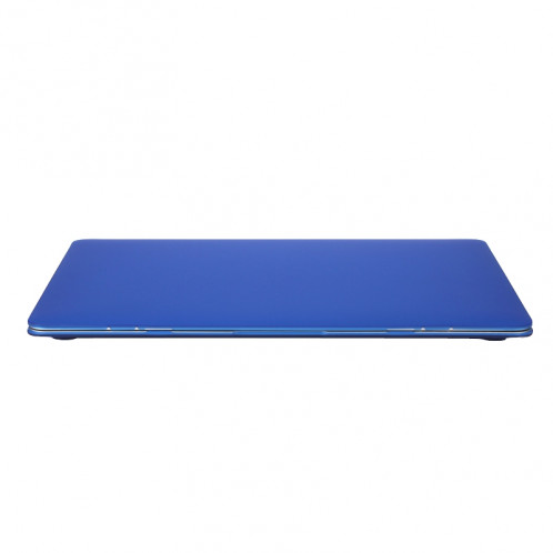 Boîtier de protection en plastique dur transparent translucide givré pour Macbook 12 pouces (bleu foncé) SH038D362-05