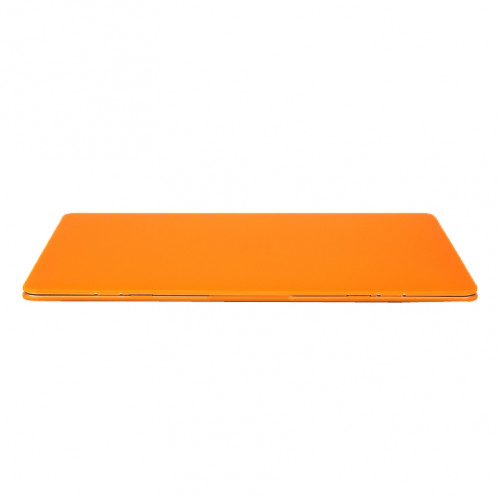 Boîtier de protection en plastique dur transparent translucide givré pour Macbook 12 pouces (Orange) SH038E1668-05