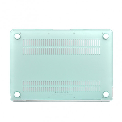 Boîtier de protection en plastique dur transparent translucide givré pour Macbook 12 pouces (vert clair) SH38LG1786-05