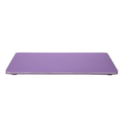 Boîtier de protection en plastique dur transparent translucide givré pour Macbook 12 pouces (violet) SH038P1199-05