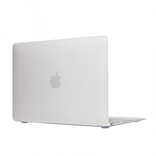 Boîtier de protection en plastique dur transparent translucide givré pour Macbook 12 pouces (blanc) SH038X1267-05