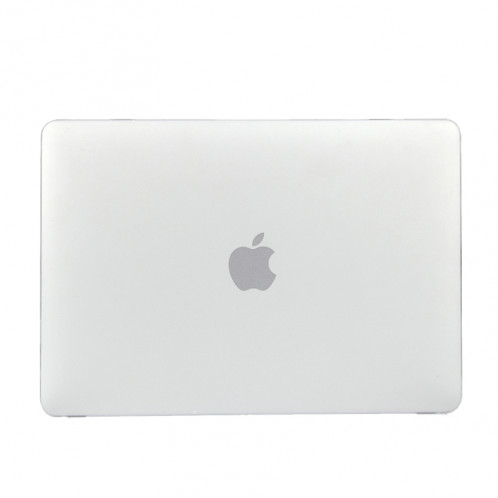 Boîtier de protection en plastique dur transparent translucide givré pour Macbook 12 pouces (blanc) SH038X1267-05