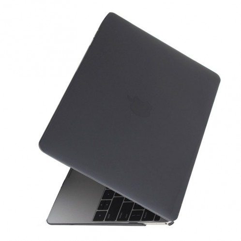 Étui de protection transparent en cristal transparent pour Macbook 12 pouces (noir) SH040B1656-05