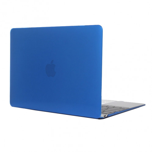 Étui de protection en cristal transparent transparent pour Macbook 12 pouces (bleu foncé) SH040D135-05