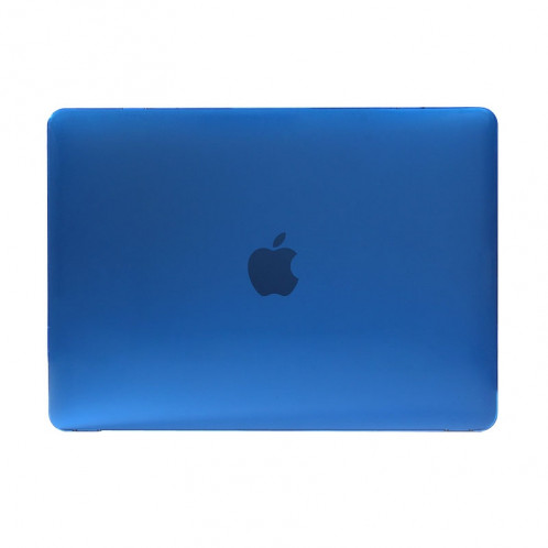 Étui de protection en cristal transparent transparent pour Macbook 12 pouces (bleu foncé) SH040D135-05