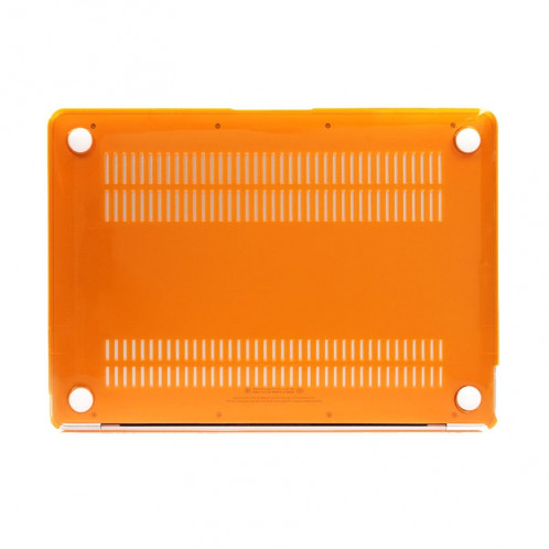 Étui de protection transparent en cristal transparent pour Macbook 12 pouces (orange) SH040E1194-05