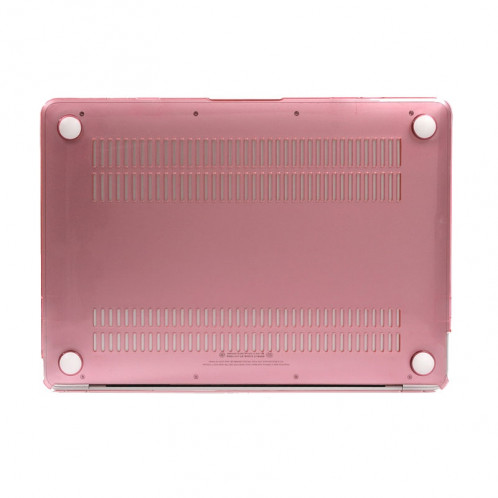 Étui de protection transparent en cristal transparent pour Macbook 12 pouces (rose) SH040F311-05