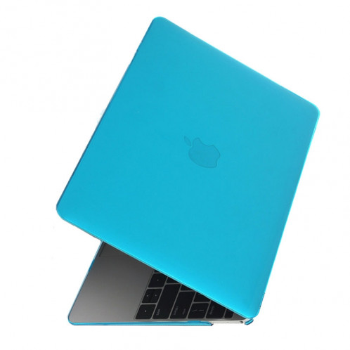 Étui de protection en cristal transparent transparent pour Macbook 12 pouces (bleu bébé) SH040L249-05