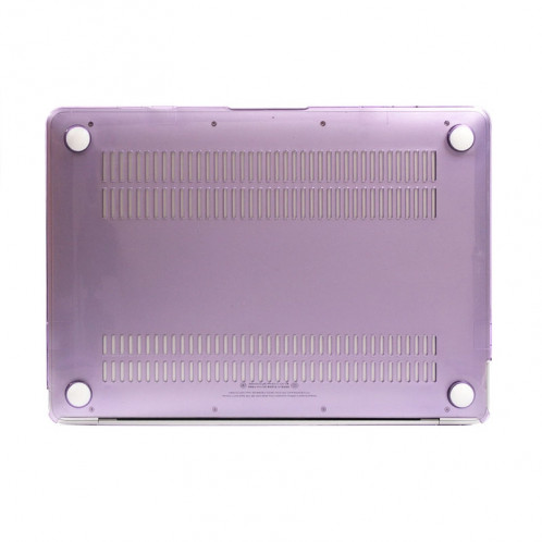 Étui de protection transparent en cristal transparent pour Macbook 12 pouces (violet) SH040P441-05
